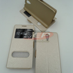 Toc FlipCover Double EasyView Leather Huawei Ascend Y600 GOLD
