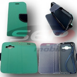 Toc FlipCover Fancy LG F60 MINT-NAVY, Alt model telefon LG, Verde, Cu clapeta