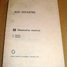 Geometrie metrica - Alef / G. Girard , C.Thierce vol. III