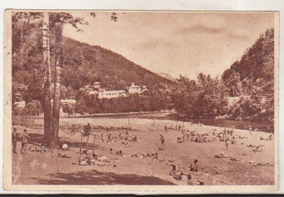 bnk cp Calimanesti - Strand la Olt - circulata 1953 foto