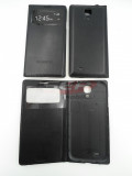 Toc FlipCover EasyView Leather Samsung I9500 Galaxy S4 BLACK, Negru, Samsung Galaxy S4, Cu clapeta