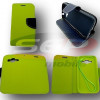 Toc FlipCover Fancy HTC Desire 320 LIME-NAVY, Alt model telefon HTC, Verde, Cu clapeta