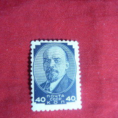 Timbru 40 kop. 1938,albastru , Lenin URSS