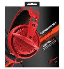 Casti Gaming Steelseries Siberia 200 Forged Red foto