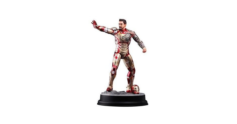 Figurina Dragon Models Iron Man 3 Mark Xlii Battle Damaged Version 1:9 ...