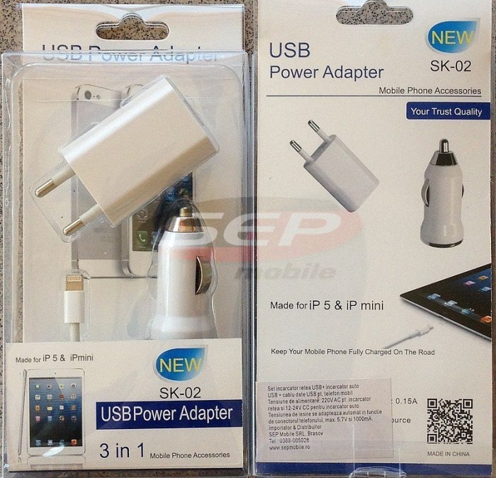 Kit accesorii iPhone 5S / 6S & iPad 4 / mini DELUXE compatibil IOS8 Kit accesorii iPhone 5S / 6S & iPad 4 / mini DELUXE compatibil IOS8