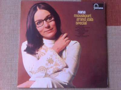 Nana Mouskouri Grand gala special disc vinyl lp muzica usoara fontana 1971 VG+ foto