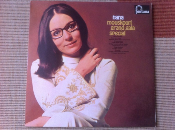 Nana Mouskouri Grand gala special album disc vinyl lp muzica usoara pop slagare fontana 1971 VG+