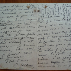 Scrisoare a lui Constantin George Manu , diplomat din familie de boieri , 1937 .