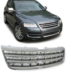 Grila fara semn VW Touareg (7L) 02-06 (inainte de Facelift) crom foto