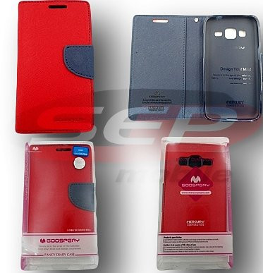 Toc FlipCover FANCY MERCURY Samsung Galaxy S6 RED-NAVY foto