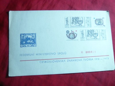 Vigneta Expozitie Filatelica 1973 Cehoslovacia ,numerotata foto