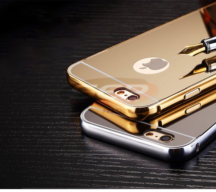 Bumper aluminiu Mirror Case Apple iPhone 5 SILVER