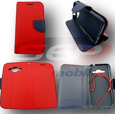 Toc FlipCover Fancy LG G4 RED-NAVY foto