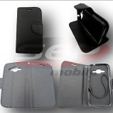 Toc FlipCover Fancy LG F70 D315 BLACK, Alt model telefon LG, Negru, Cu clapeta