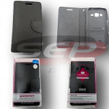 Toc FlipCover FANCY MERCURY Samsung Galaxy S6 BLACK, Negru, Cu clapeta