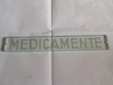 Cumpara ieftin RARITATE! DECOR DIN STICLA GROASA GRAVATA DE 9 MM PENTRU MEDICAMENTE ANII 30