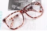 Ochelari unisex lentila clara RETRO material plastic animal print + toc