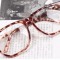 Ochelari unisex lentila clara RETRO material plastic animal print + toc