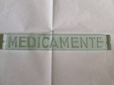 Cumpara ieftin RARITATE! DECOR DIN STICLA GROASA GRAVATA DE 9 MM PENTRU MEDICAMENTE ANII 30