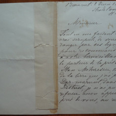 Scrisoare a lui Helene C. Cornesco Mano , din fam. Generalului Manu , 1889