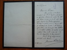 Scrisoare cu antetul Casei Regelui, semnata Gen. Priboianu, decoratii, 1904
