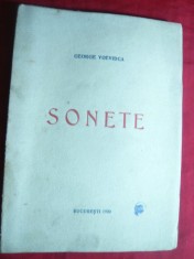 George Voevidca - Sonete - Prima Ed. 1920 - Prima Ed. Libr. Bucovina 131 pag