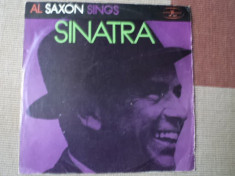 Al Saxon sings frank sinatra DISC vinyl lp MUZICA jazz pop Nagrania Muza 1974 foto