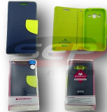 Toc FlipCover FANCY MERCURY Samsung Galaxy S6 NAVY-LIME, Verde, Cu clapeta