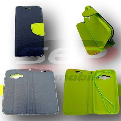 Toc FlipCover Fancy Sony Xperia Z1 Compact NAVY-LIME foto