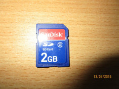 Card SD 2Gb SanDisk, perfect functional, poze reale foto