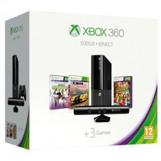 Consola Xbox 360 500Gb Cu Kinect Sensor Plus 3 Jocuri ( Forza Horizon Kinect Sports Season 1 Kinect Adventures) foto
