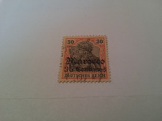 germania/oficiul din maroc/ 1905-11 uzuale / 35c / 30pf foto