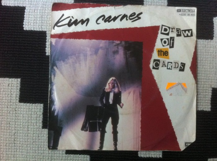 KIM CARNES Draw Of The Cards single disc 7&quot; vinyl muzica pop rock 1981 EMI vg+