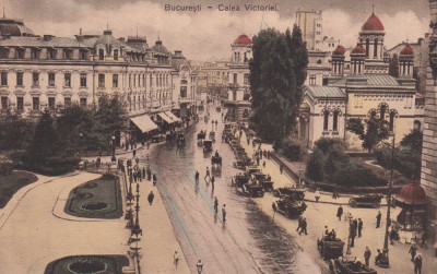 BUCURESTI , CALEA VICTORIEI , AUTOMOBILE , TRASURI foto