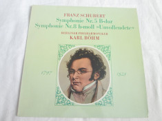 Schubert -Symphonie Nr. 5 B-Dur Symphonie No 8 H-Moll &amp;quot;Unvollendete&amp;quot; _LP,Elvetia foto