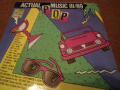 actual pop music III 1989 various dublu disc vinyl 2 lp germany muzica pop rock foto