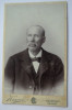 Fotografie veche pe carton cdv . portret barbat - Atelier Brasov 1900