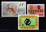 Ghana 1961 simboluri nationale fauna gazela MI 97-99 MNH w37, Nestampilat