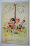 Carte postala veche - tematica Sarbatorile Pascale, germana, Circulata, Germania, Printata