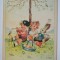 Carte postala veche - tematica Sarbatorile Pascale, germana