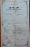 Cumpara ieftin Extractus matriculae baptisatorum, Banat, Timisoara, 1862, timbru sec