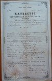 Cumpara ieftin Extractus matriculae baptisatorum , Banat , Timisoara , 1862 , timbru sec