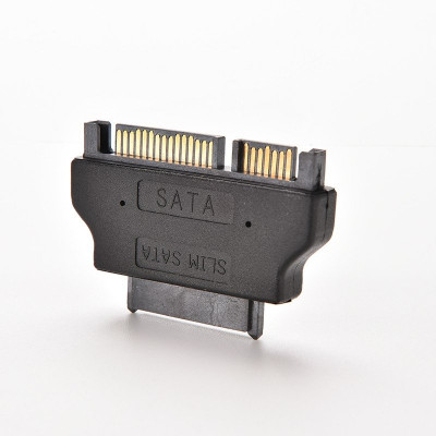 Adaptor SATA 13 pin mama, unitati optice Laptop Slimline la SATA tata 22 pin foto