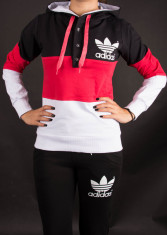 Trening ADIDAS negru-roz-alb DAMA bumbac.Model NOU 2016-editie limitata foto