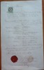 Extract parohial din Transilvania, 1874, timbru fiscal si sigiliu