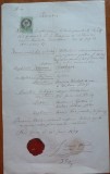 Cumpara ieftin Extract parohial din Transilvania, 1874, timbru fiscal si sigiliu