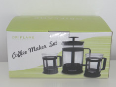 Set de cafea cu infuzor si doua cani Oriflame foto