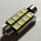 Led auto Sofit Festoon C5W, 42 mm, 8 SMD-uri, CANBUS, fara eroare bec ars