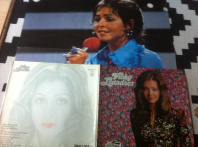 Vicky Leandros 1972 disc vinyl lp album muzica pop usoara cu poster mare VG+ foto